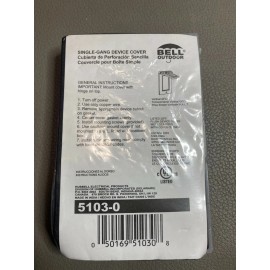 BELL/DO IT BEST Bell Vertical Mount Single Weatherproof Outdoor Box Cover - 535826/5103-0