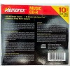 Memorex Music CD-R 10 Pack Slim Jewel Case 700 MB