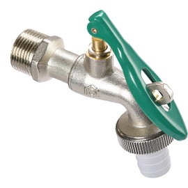 Cornat Ball Outlet Valve - 26.44 mm (3/4 Inch) AG - With Hose Connection - Lockable - Made of Brass - Ideal as an External Tap / Tap for Washing Machine / Tap / Stopcock / T300808