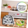 SHOWERORO 1pc Japanese Style Bento Bag Cotton and Drawstring Lunch