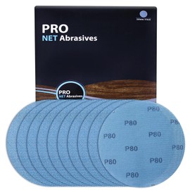 SPEEDWOX Mesh Abrasive 9 inch Drywall Sander Sandpaper 80 Grit 10pcs Dust-Free Hook and Loop Drywall Sanding Disc Aluminum Oxide Sanding Discs for Drywall Sanders For Metal Wood Finishing