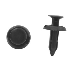 50 Pcs 6mm Hole Dia Plastic Fastener Door Panel Clips Push Type Rivet Retainer Bumper Pin, 50 Pack