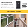 Goovilla Deck Railing Bracket Connectors, 2x4 Brackets for Railing Wood