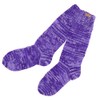 GURU SHOP Handgestrickte Schafwollsocken, Haussocken, Nepal Socken, Lila, Wolle, Size:M