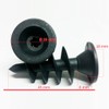 Pack of 50 Plastic Mounting Dowels with Threaded Spiral for