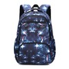 EKUIZAI Lattice Starry Geometric Print Backpack Elementary School Daypack Middle