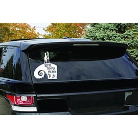 LA DECAL Jack Skellington Nightmare before Christmas We're meant to be car truck decal sticker