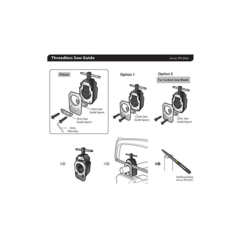 Topeak Threadless Saw Guide