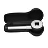 Handheld 10X Magnifier Loupe 3 LEDs Optical Glass with Measure