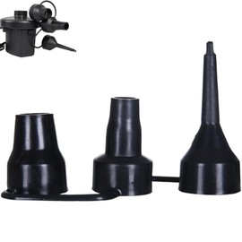 Replacement Nozzles, 3 in 1 Air Pump Nozzle, Plastic Pump Nozzle, for Partial Bed, Mattress, Inflatable Pool Sofa, Camping Cushions, Toy, Balloons, Yoga Balls(Color:Black)