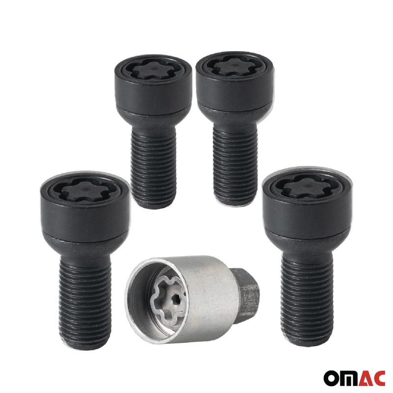 Wheel Lock Kit for Mercedes GLE 2015-2018 M14X1,5 Bolt Black