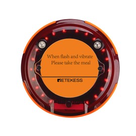 Retekess TD156 Single Buzzer,Wireless Pager Long Range,IP67 Waterproof Pager,Timeout Reminder,Out of Range Alarm for Hospital,Winery,Warehouse,Office