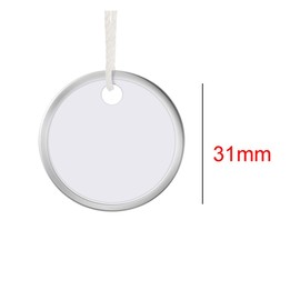 50Pcs Metal Key Tags Round Key Labels Blank Round Rim Key Tags Backpack Tags Luggage Tags Round Paper Tags with Strings for Car Door Keys, Dog Tags, Wine Bottle Tags, Luggage Tags