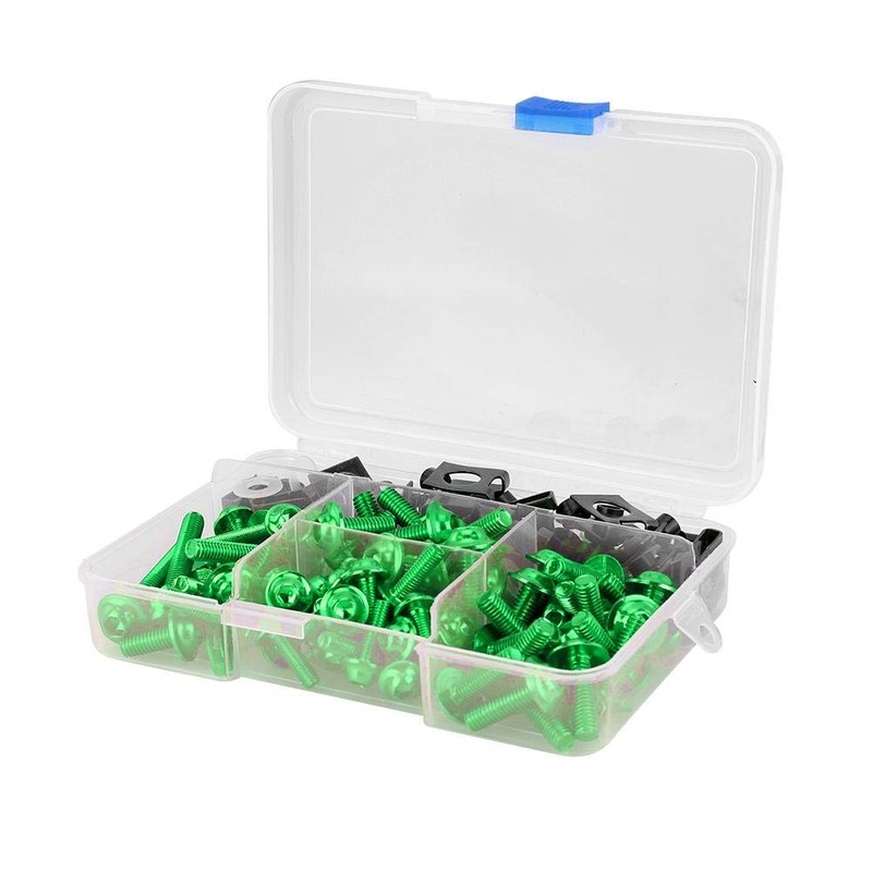 Screws Bolts, 177pcs Motorcycle Screws Fairing Bolt Mounting Clips Kit