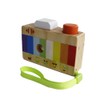 GoodPlay Cartoon Mini Wooden Camera Toy with Multi-Prism Kaleidoscope Pictures