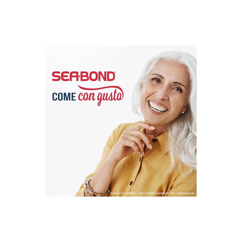 Sea-Bond Kit Almohadilla Adhesiva para Dentaduras Postizas Inferiores, 2 pack