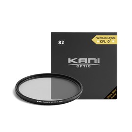KANI 816931 82mm PL Filter, ZeroSharp Series, Premium LR MC CPL 0# Ultra Slim, Thin Frame, Circular Polarizing Filter, Improved Color Reproduction, Reduces Color Muddiness, Low Reflection, Water