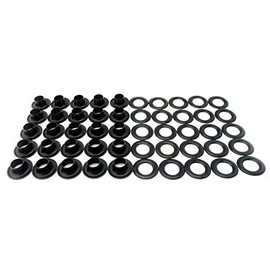 C.S. Osborne 25 Sets Black Grommets & Plain Washers #B1-1 (9/32" Hole)