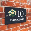 Badgemaster Modern Anthracite House Number Sign Plaque Stainless Steel Standoffs