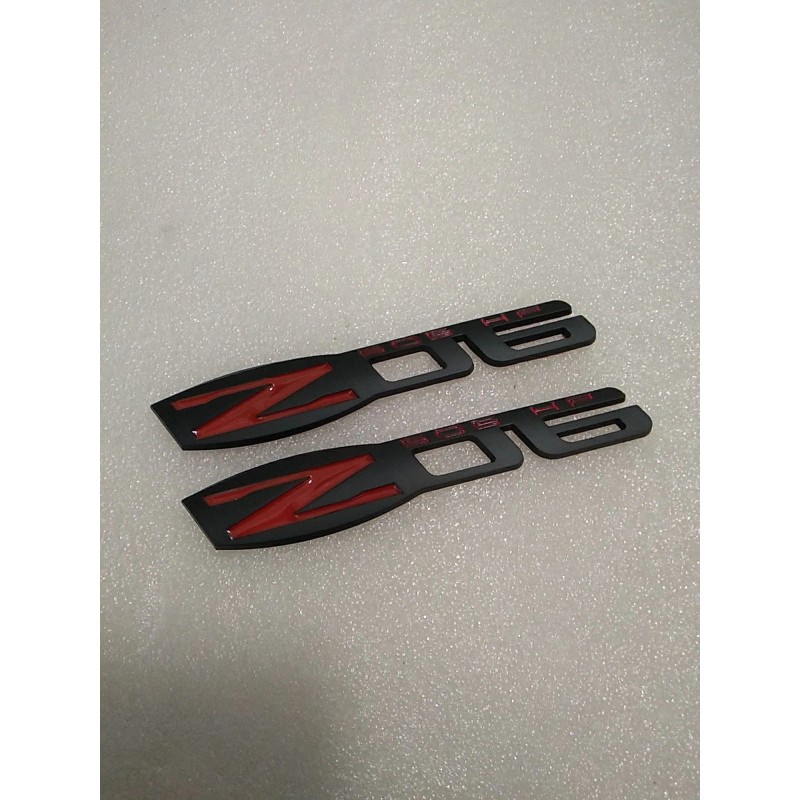 505HP Matte Black C6 Z06 505 HP Emblem Fender Badge
