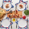 24 PCS Independence Day Star Shaped Placemats Set, 12" x