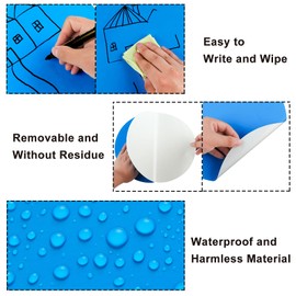 21 Pcs Colorful Dry Erase Dots Circles for Classroom Tables Removable Vinyl Stickers Spots Wall Decals for School Home Teachers Students Desk