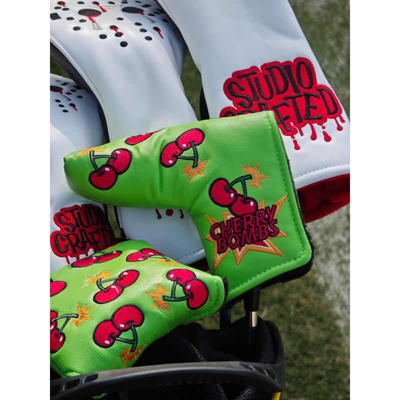 Studio Crafted Golf Cherry Bombs Mallet Putter Cover Magnetic Golf