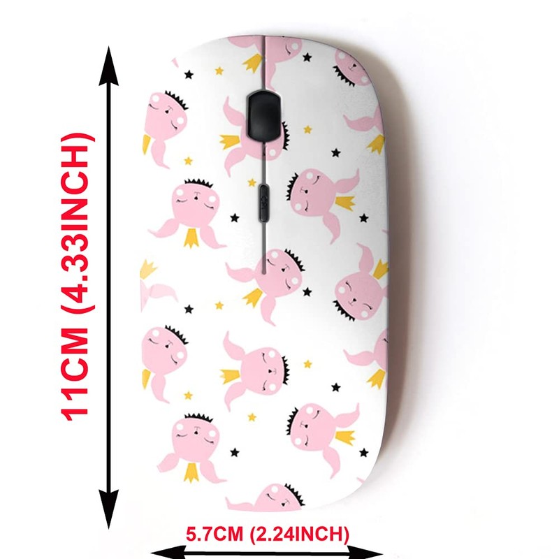 2.4G Wireless Mouse with Cute Pattern Design for All Laptops