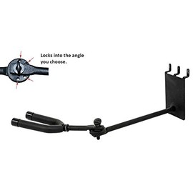 D'Luca 9" Banjo Hanger, Adjustable Fits Slatwall And Peg Wall
