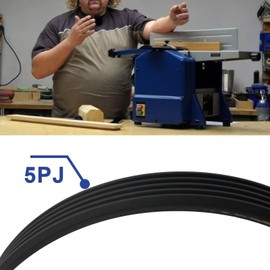 LT Easiyl 5PJ605 V-Ribbed Belt Rubber Drive Belt Replacement V Belt Compatible with Scheppach HMS 850/1070 Trimmers (605 x 12 mm), Pack of 2