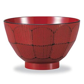 Mitani M16529-6 Yamanaka Lacquerware Soup Bowl, Vermilion, 4.7 inches (12 cm), Yamanaka Lacquerware, Range, Large Soup Bowl, Negoro