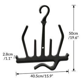 Harilla Multifunctional Diving Hanger, Professional Diving Dress Hanger, Diving Accessories Drying Storage Hanger, Versatile Equipment Hanger for Wetsuit Diving Fins Boots, Black