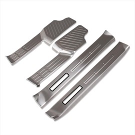 Beautost for Lexus New GX GX550 2024 2025 2026 Inside Door Sill Scuff Plate Guard Cover Trims Stainless Steel (Silver)