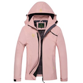 GIISAM Waterproof Rain Jacket for Women Rain Slicker with Hood Women's Light Weight Windbreaker for Fishing Hiking