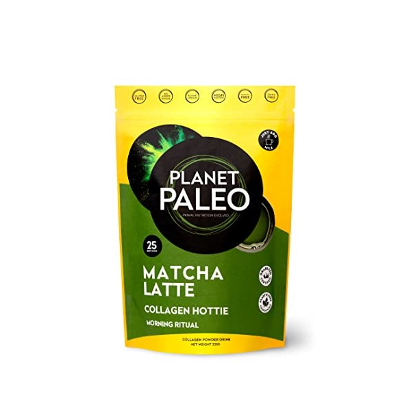 Planet Paleo Pure Collagen - Matcha Latte (225g, 25 Servings)