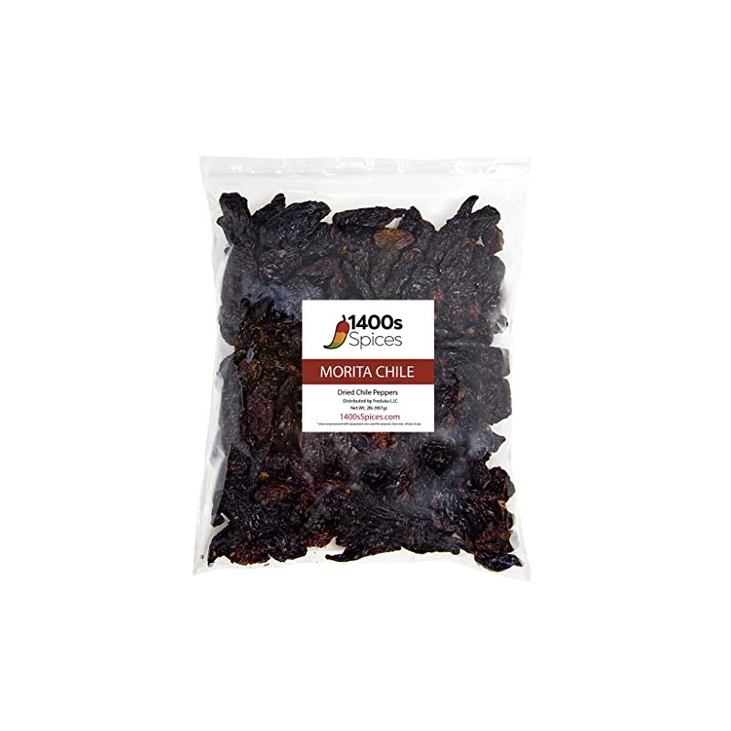 2lb Morita Chipotle Dried Whole Chile Peppers Bulk, Food Service