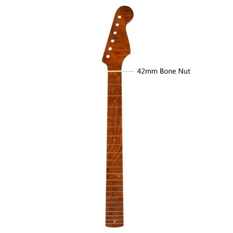 21 Frte Tiger Flame Maple Guitar Neck Replacement Parts for