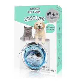 ZYiJinWanYiC Pet Hair Dissolver for Washing Machine, Pet Hair Remover for Laundry, 99.6% Dissolution Rate, Cat & Dog Hair Remover, 14.3 Oz, 405g, HE/Top/Front-Load Compatible, Deep-Cleaned, Hair-Free