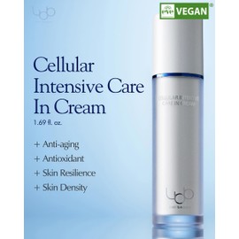 LBB Cellular Intensive Care In Cream - Vegan Antioxidant Face Moisturizer for Balanced and Youthful Skin - Improves Wrinkles, Elasticity - Tangerine Cellular Water, Plant Cell Extracts, 1.69 oz.