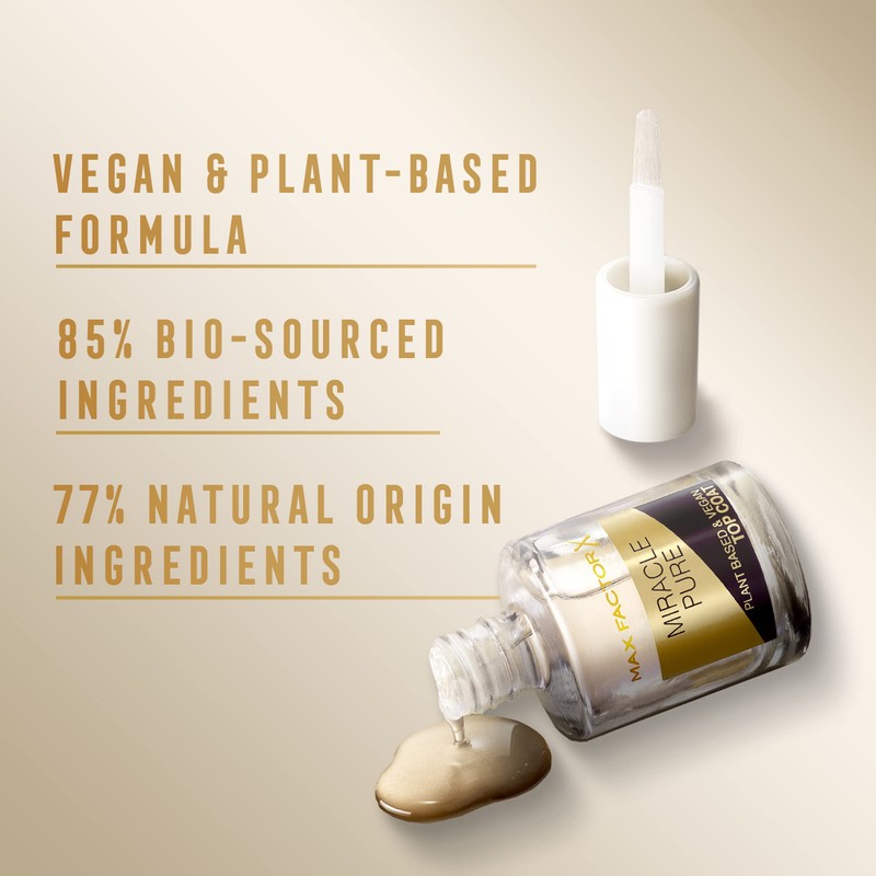 Max Factor Miracle Pure Nail Care Vegan Top Coat 12ml