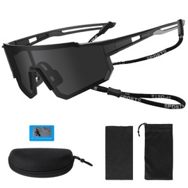 Fast Glasses Cycling Glasses Men Women Polarised Sports Glasses Sunglasses UV400 Protection Running Glasses Cycling Glasses for MTB Running Road Bike Bicycle Ski Fishing Golf Rave Outdoor Activities