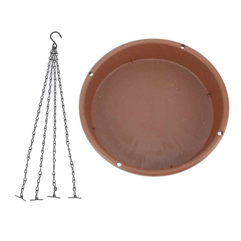 Solar Bird Bath Fountain Pump Hanging Style Deck Mount Metal
