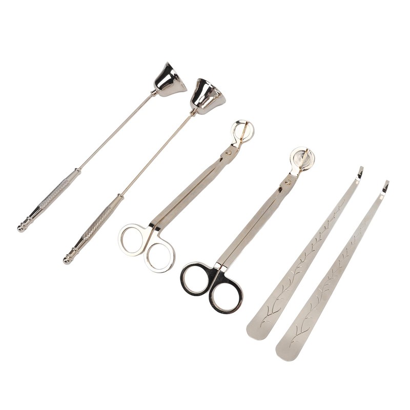 6PCS Candle Accessory Set Wick Trimmer Wick Dipper Candle Snuffer