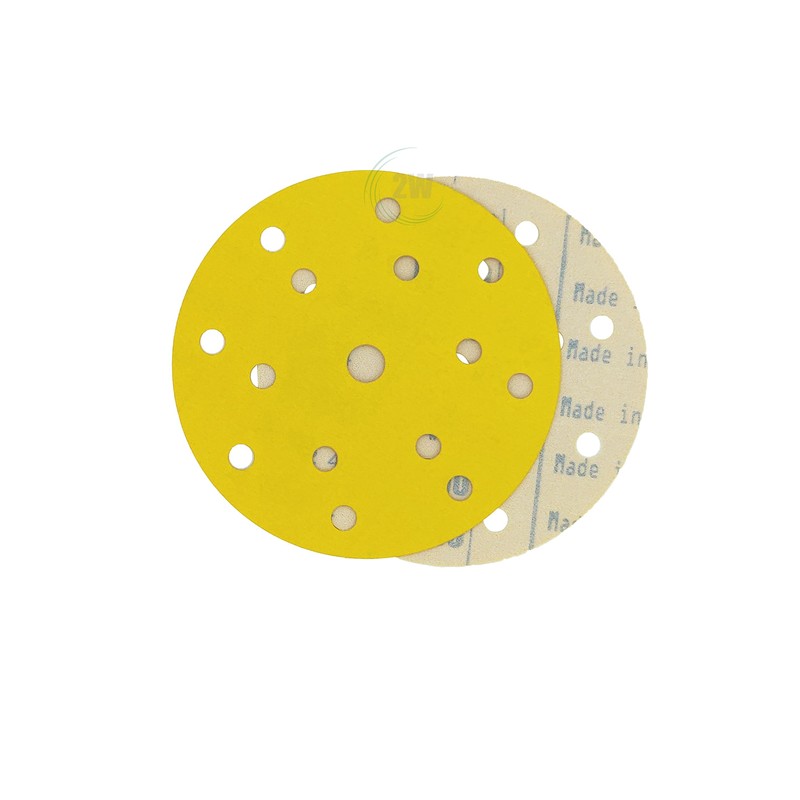 2W Basic Gold Disc Sandpaper Diameter 150 mm 15-Hole Grain