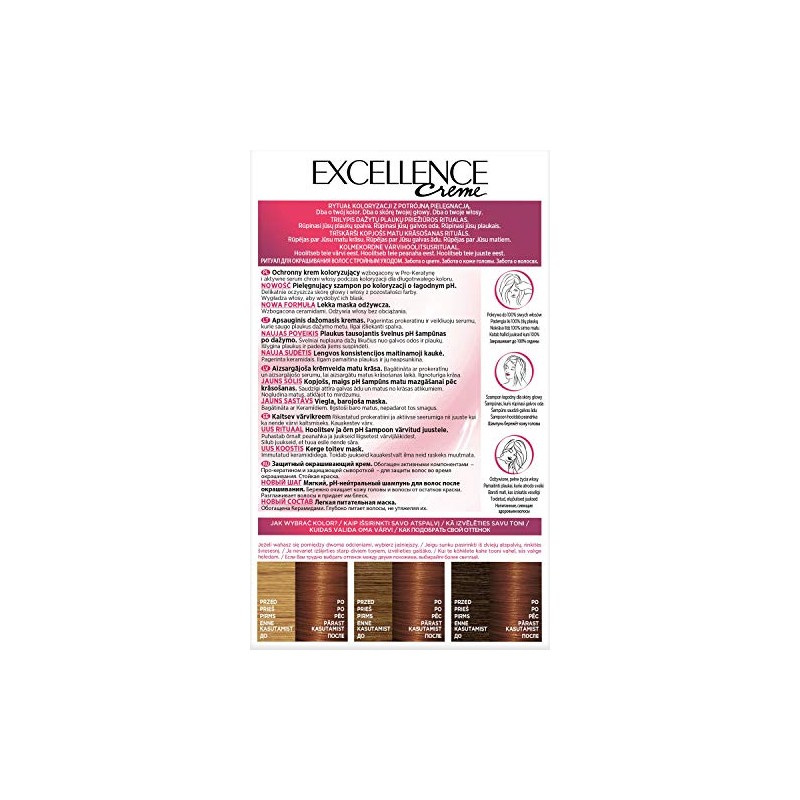 L'Oréal Paris Excellence 6.41 hair colour - Light Amber Bronze