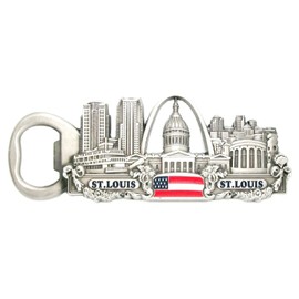 SMS Gifts St. Louis Missouri Metal Bottle Opener Fridge Magnet