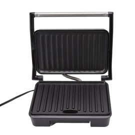 Panini Press, Stainless Steel Nonstick Double Sided Heating Sandwich Maker Panini Press Grill Opens 180 Degrees for Any Sandwich Thickness, Electric Indoor Grill for Hamburgers, Steaks, Panini