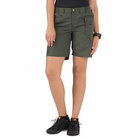 5.11 Tactical Women's Cargo Shorts, Taclite Pro 9" Ripstop, 6-Pockets, TDU Green, Waist Size 20, Style 63071ABR