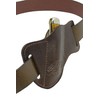 Barsony Brown Leather Horizontal Canted Knife Sheath