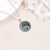 CUPENDA Yin Yang Necklaces Sterling Silver Celtic Knot Yin Yang